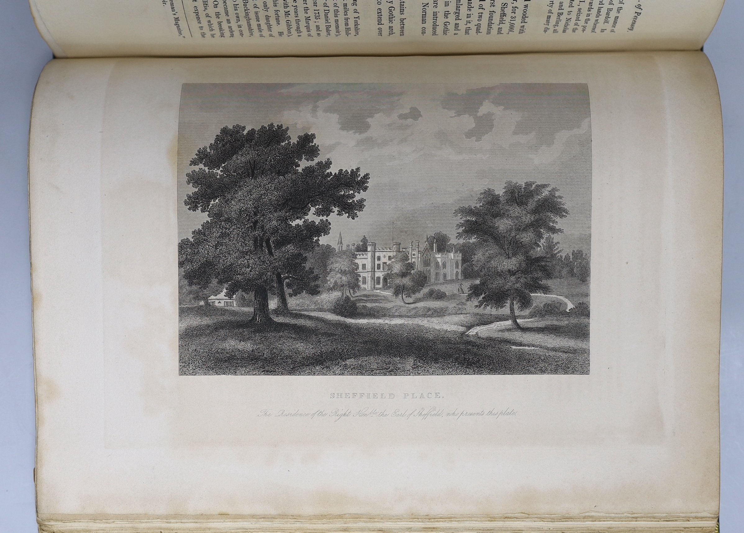 SUSSEX - Horsfield, Rev. Thomas Walker - The History, Antiquities, and Topography of the County of Sussex, 1st edition, 2 vols, 4to, with frontis portrait of the Rt. Hon. Henry Nevell, 2 folding maps (both repaired on re